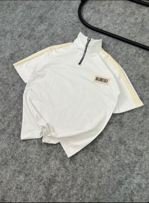 تیشرت نیم زیپ سفید بالانسیاگا